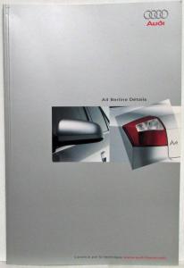 2000 Audi A4 Saloon Details Brochure with Price Sheet - French Text