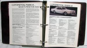 1980 Lincoln Mercury Product Facts Book Cougar XR7 Continental Mark VI Marquis