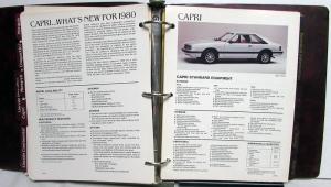 1980 Lincoln Mercury Product Facts Book Cougar XR7 Continental Mark VI Marquis