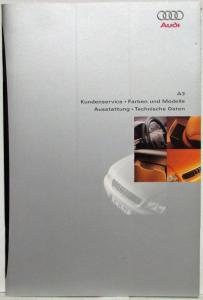 1997 Audi A3 Prestige Sales Brochure - German Text