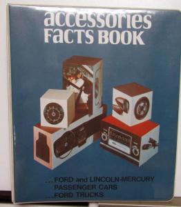 1978 Ford Lincoln Mercury Car & Truck Accessories Facts Book