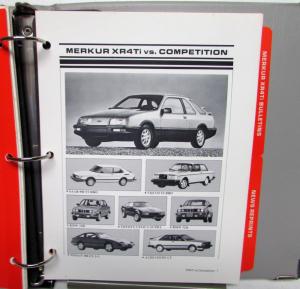 1985 Merkur Product Information Diagrams Photos Specs XR4Ti