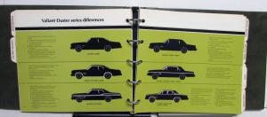 1975 Plymouth Data Book Car Selector Gran Fury Valiant Duster Train Duster