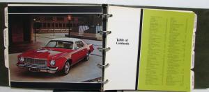1975 Plymouth Data Book Car Selector Gran Fury Valiant Duster Train Duster