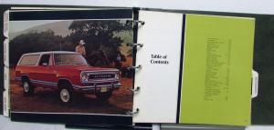 1975 Plymouth Data Book Car Selector Gran Fury Valiant Duster Train Duster