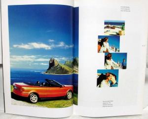 1997 Audi Cabriolet Prestige Sales Brochure - UK Market
