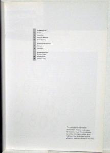 1997 Audi Cabriolet Prestige Sales Brochure - UK Market