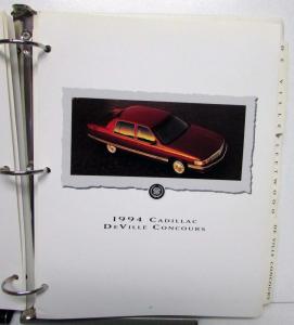 1994 Cadillac Comparison De Ville Concours Fleetwood Eldorado Seville