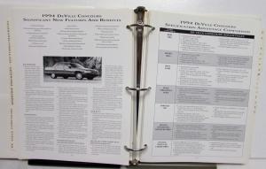 1994 Cadillac Comparison De Ville Concours Fleetwood Eldorado Seville