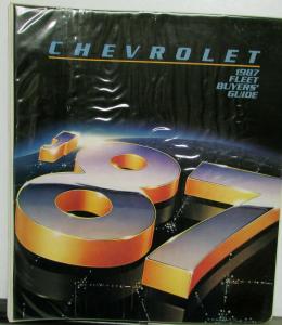 1987 Chevrolet Fleet Buyers Guide Monte Carlo Celebrity Camaro Cavalier Nova