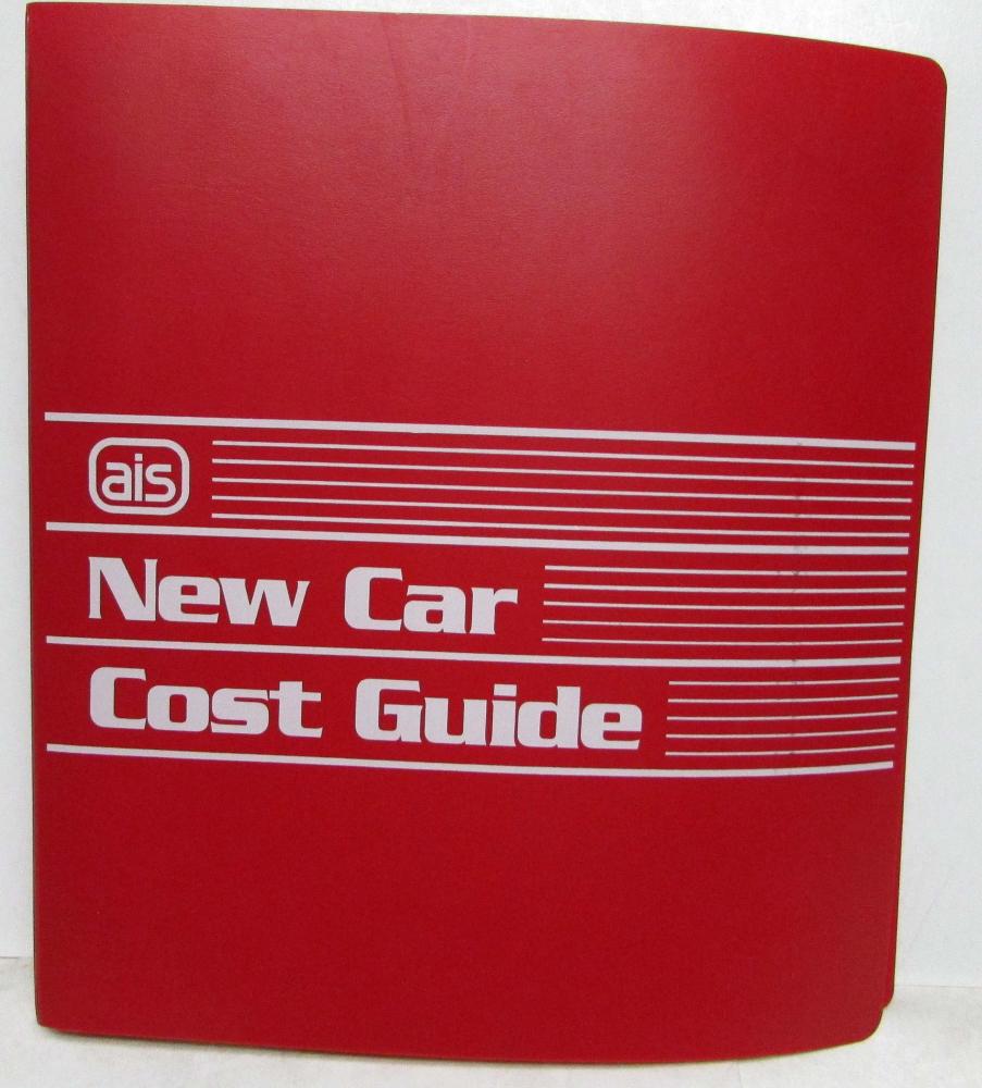 1988 Car Truck Import Cost Guide Chrysler Ford Plymouth Lincoln Dodge Jeep
