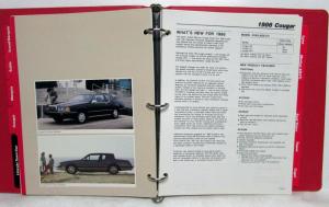 1986 Lincoln Mercury Fleet Facts Album MarkVIII Continental TownCar Cougar Capri
