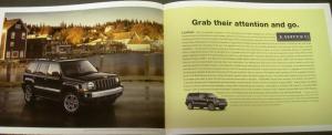 2009 Jeep Patriot Dealer Prestige Sales Brochure 4X4 Sport Limited Rare