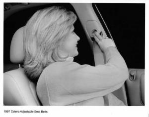 1997 Cadillac Catera Adjustable Seat Belts Press Photo 0329