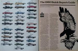 1980 Buick Riviera Electra LeSabre Regal Skylark Century Skyhawk Sale Brochure