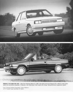 1987 Renault GTA Press Photo 0022