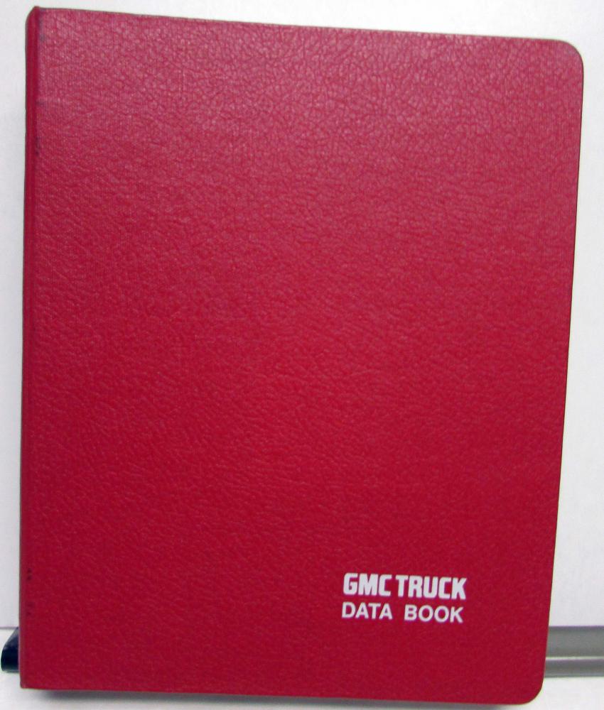 1988 GMC Truck Data Book  S-10 C/K R/V Blazer Jimmy Safari Astro Cutaway