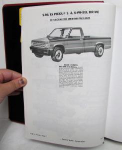 1988 GMC Truck Data Book  S-10 C/K R/V Blazer Jimmy Safari Astro Cutaway