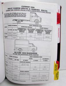 1988 GMC Truck Data Book  S-10 C/K R/V Blazer Jimmy Safari Astro Cutaway