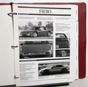 1987 Pontiac Fleet Product Album Fiero 1000 Sunbird Grand Am Firebird Grand Prix