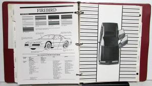 1987 Pontiac Fleet Product Album Fiero 1000 Sunbird Grand Am Firebird Grand Prix