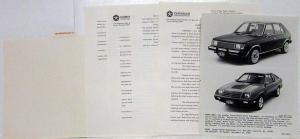 1982 Dodge Media Information Press Kit - Charger Challenger Mirada 400 Trucks