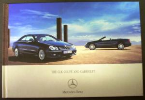 2007 Mercedes-Benz CLK Coupe & Cabriolet Hard Cover Prestige Brochure UK Edition