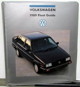 1989 Volkswagen Fleet Guide Jetta Golf Cabriolet Fox GL Wagon GTI 16V