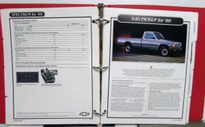 1986 Chevrolet Fleet Buyers Guide Camaro C/K Truck Caprice Metro S10