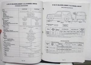 1988 Chevy Advanced Truck Facts LT Duty C/K Blazer Jimmy Safari Suburban