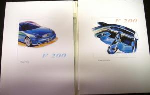 1996 Mercedes-Benz F 200 Concept Car Press Kit Paris Motor Show German Text Rare