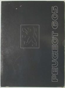 1989-1994 Peugeot 605 Prestige Sales Brochure - French Text