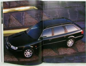 1994-1995 Audi A6 S6 Sedan and Wagon Prestige Sales Brochure - German Text