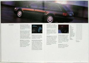 1994-1995 Audi A6 S6 Sedan and Wagon Prestige Sales Brochure - German Text