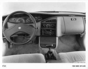 1992 Buick Skylark Interior Press Photo 0230