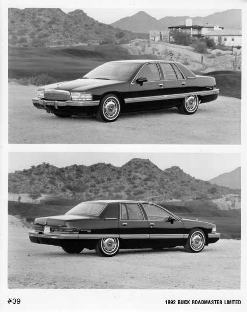 1992 Buick Roadmaster Limited Press Photo 0233