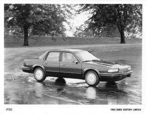 1992 Buick Century Limited Press Photo 0244