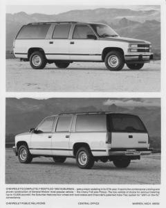 1992 Chevrolet Suburban Press Photo 0563
