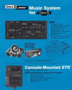 1986 Chevrolet Delco GM Music Sound Systems Sales Brochure Folder