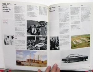 1934 to 1986 Volkswagen History Factory Brochure German Text Large VW Beetle