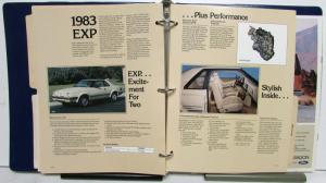 1983 Ford Product Highlights Car  & Lt Trucks Mustang Crown Vic F Series Ranger