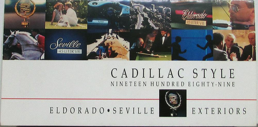 1989 Cadillac Eldorado Seville Exterior Paint Chips Sales Folder Original