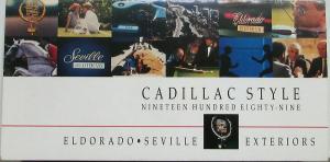 1989 Cadillac Eldorado Seville Exterior Paint Chips Sales Folder Original
