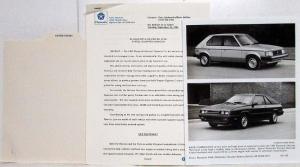 1987 Plymouth Media Information Press Kit w/ Envelope - Gran Fury Reliant