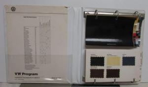 1983 Volkswagen A & B Color & Trim Rabbit Pickup Jetta Quantum Scirocco