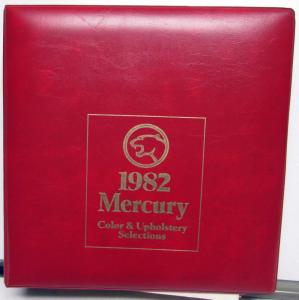 1982 Mercury Color & Upholstery Selections Marquis Cougar XR7 Capri Zephyr Lynx