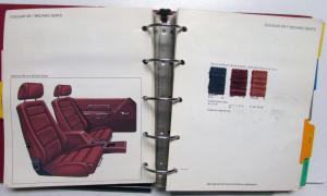 1982 Mercury Color & Upholstery Selections Marquis Cougar XR7 Capri Zephyr Lynx
