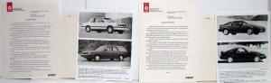 1987 Dodge Full Line Media Information Press Kit w/ Envelope Daytona Shadow