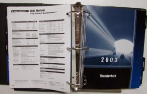 2003 Ford Car Source Book Focus ZX2 Mustang Thunderbird Taurus