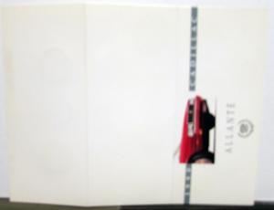 1990 Cadillac Allante Paint Chips & Leather Swatches Sales Brochure Folder Orig
